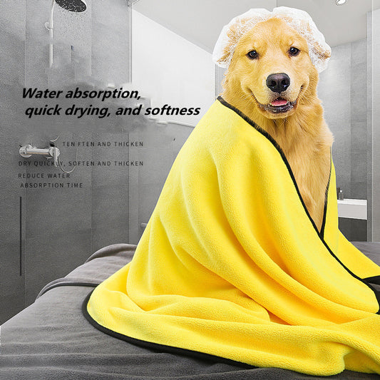 Quick-Drying Dog Towels in Yellow